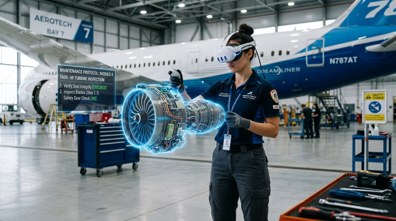 How VR Can Reduce Human Error in Aviation Maintenance Procedures