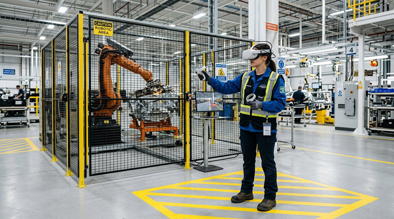 VR SOPs for Robotic Cell Safety in Automotive Plants