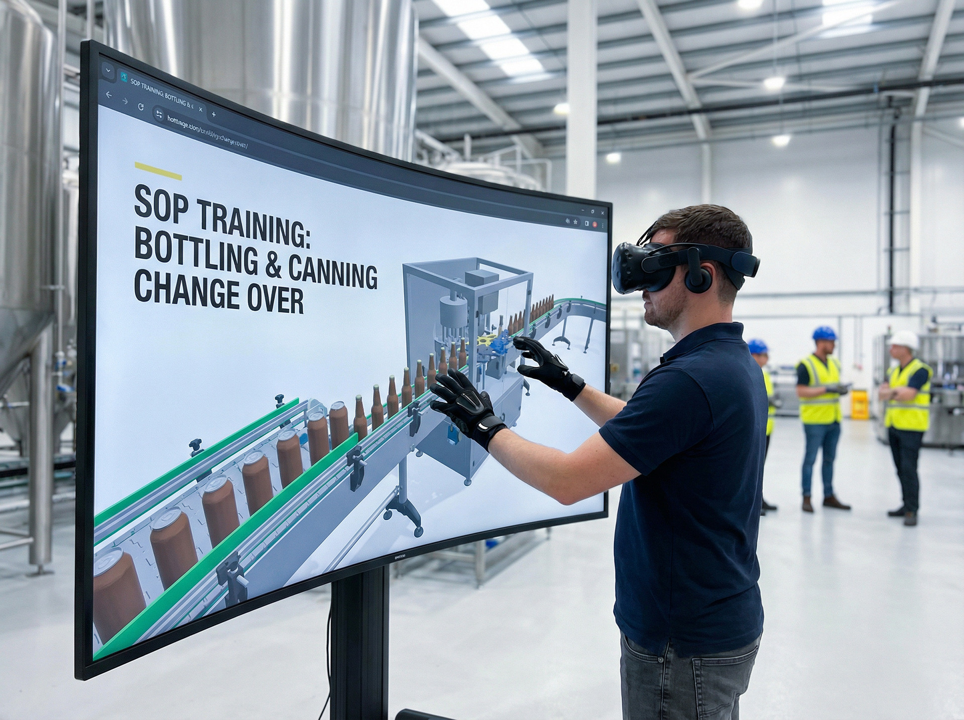 VR SOP Training for Beverage Bottling & Canning Lines