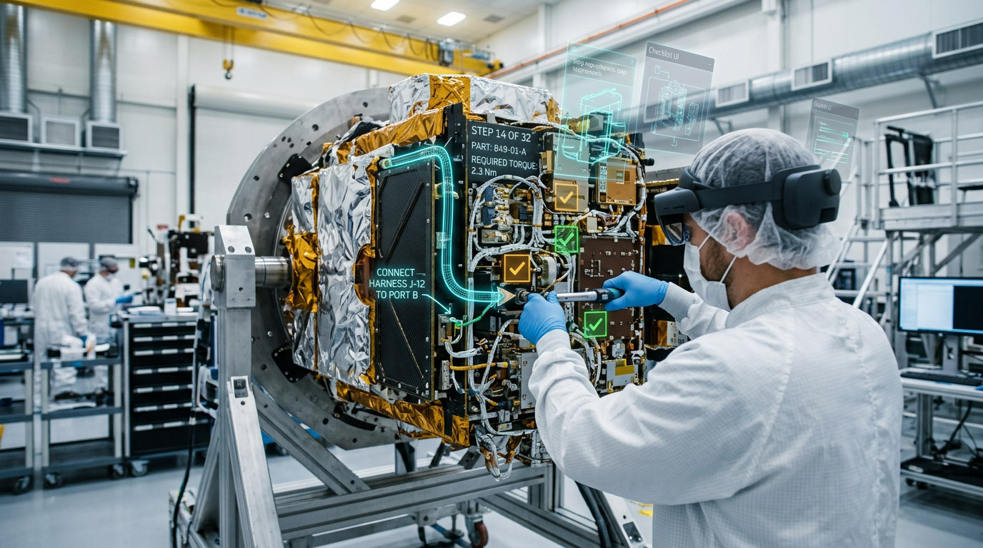 AR-Guided Satellite Assembly: Reducing Errors in Complex Build Procedures