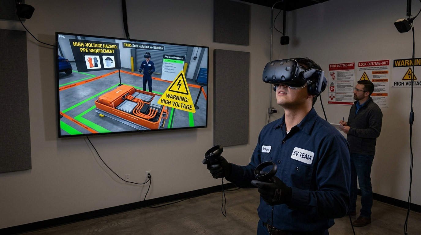 Teaching High-Voltage Awareness in VR for Electric Vehicle Teams