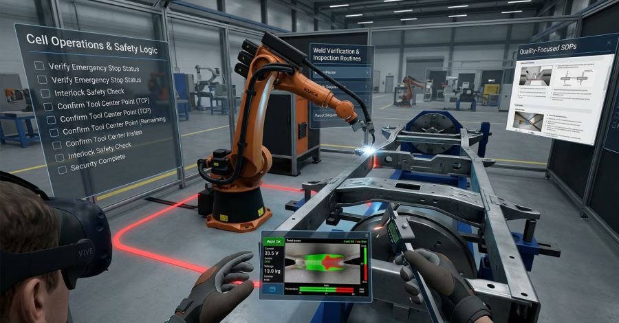 Weld Racing Vr Robotic Welding VR Training | Automotive Manufacturing SOPs