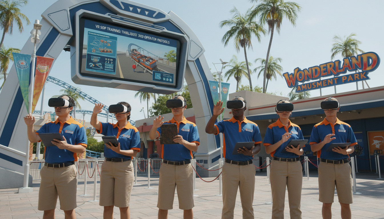 VR SOP Training for Theme Park Ride Operations