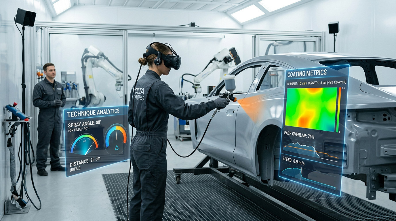VR Training for Automotive Paint Shops: Safety, Quality and Process Discipline