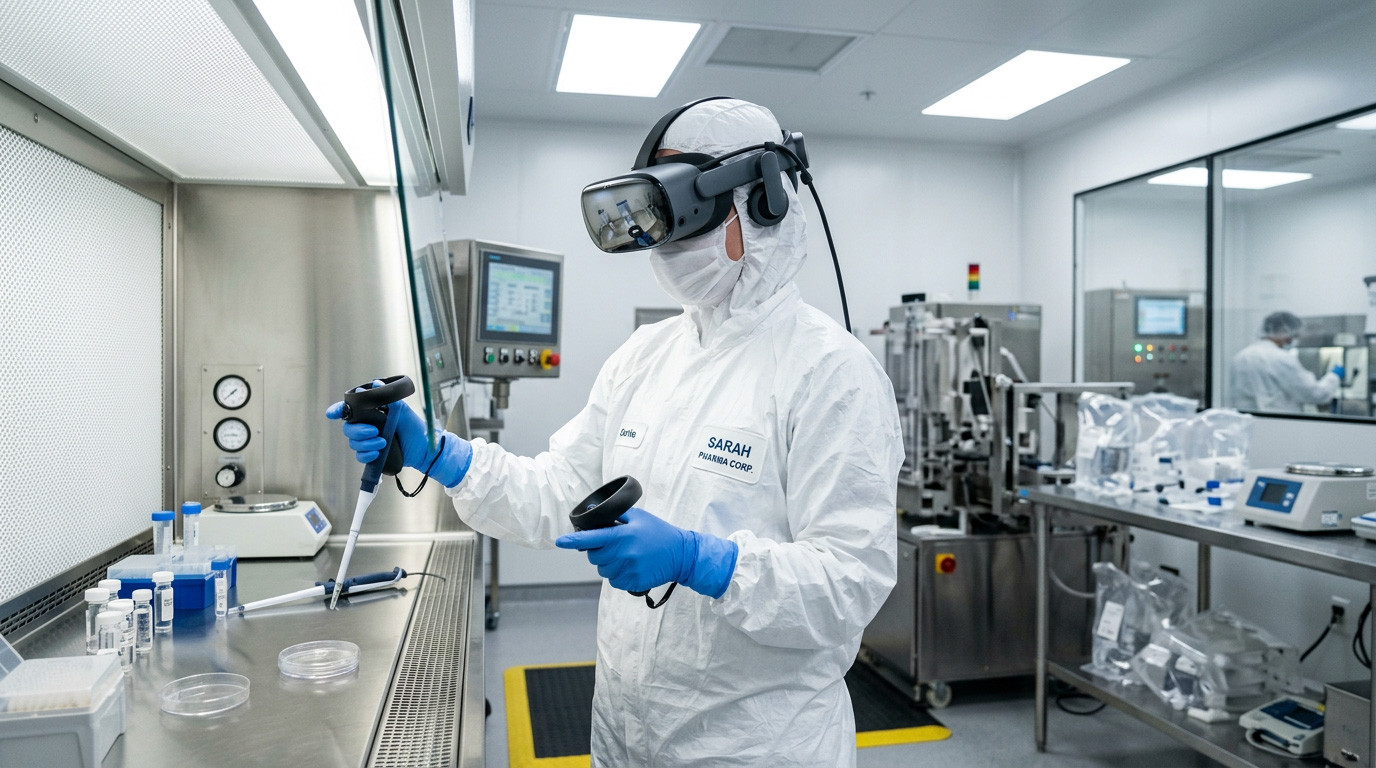VR Training for Aseptic Manufacturing: Building Confidence Before the First Live Shift