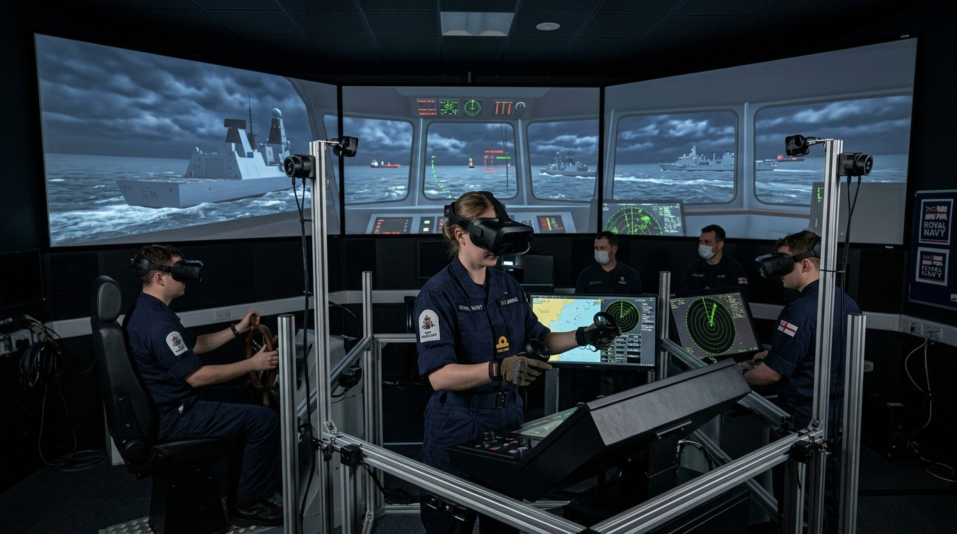 Royal Navy Surface Warfare: Bridge Team Training and Naval Tactical Operations in VR