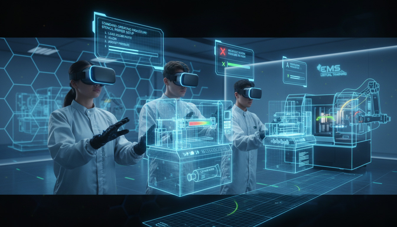 VR SOP Training for Electronics Manufacturing Services (EMS)