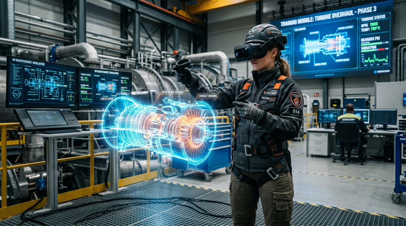 How VR Can Reduce Downtime During Energy Maintenance Training