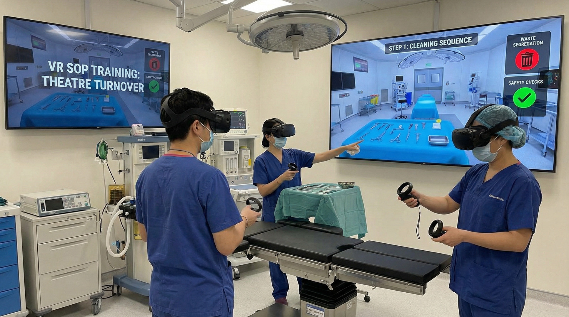 VR SOP Training for Operating Theatre Turnover