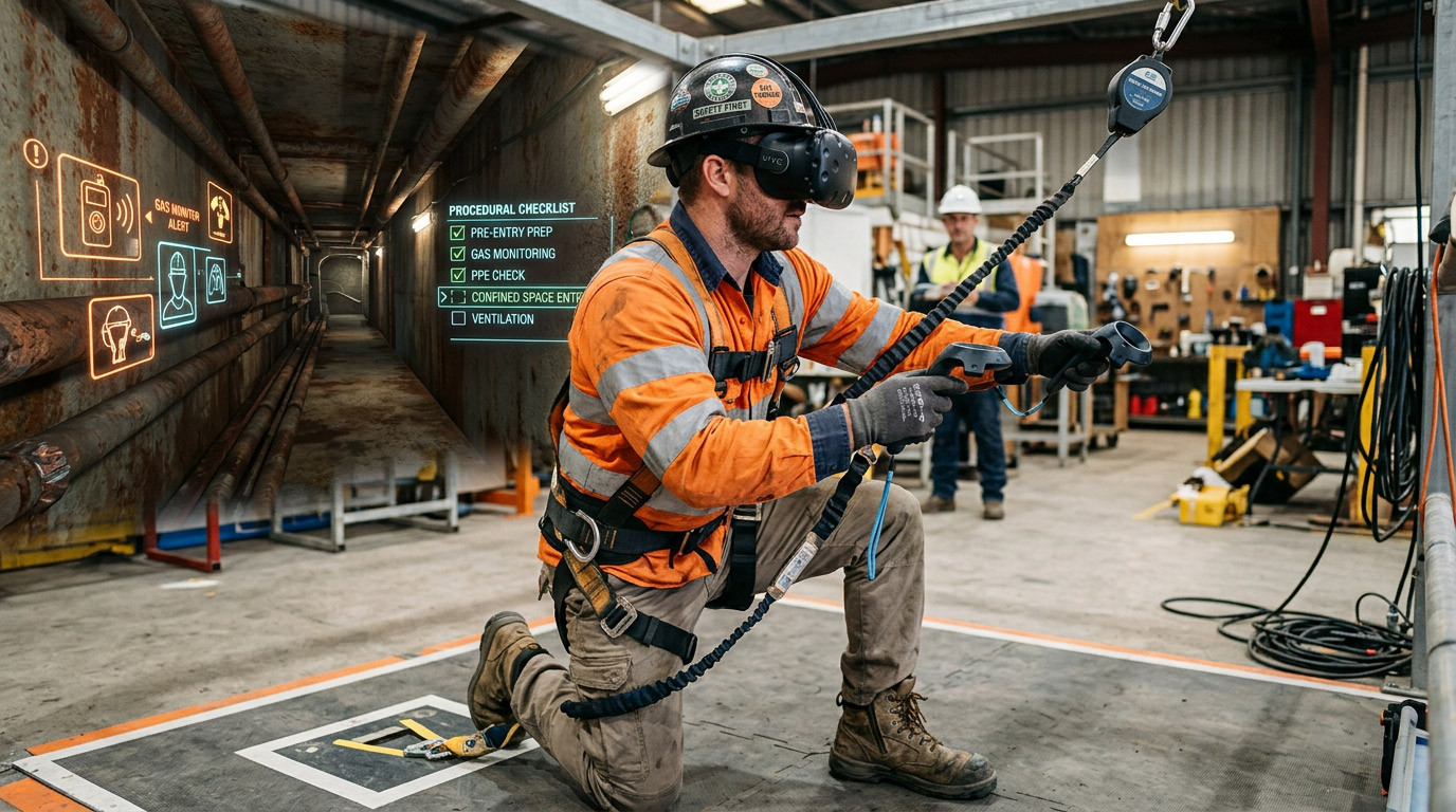Using VR to Train Workers for Confined-Space Entry