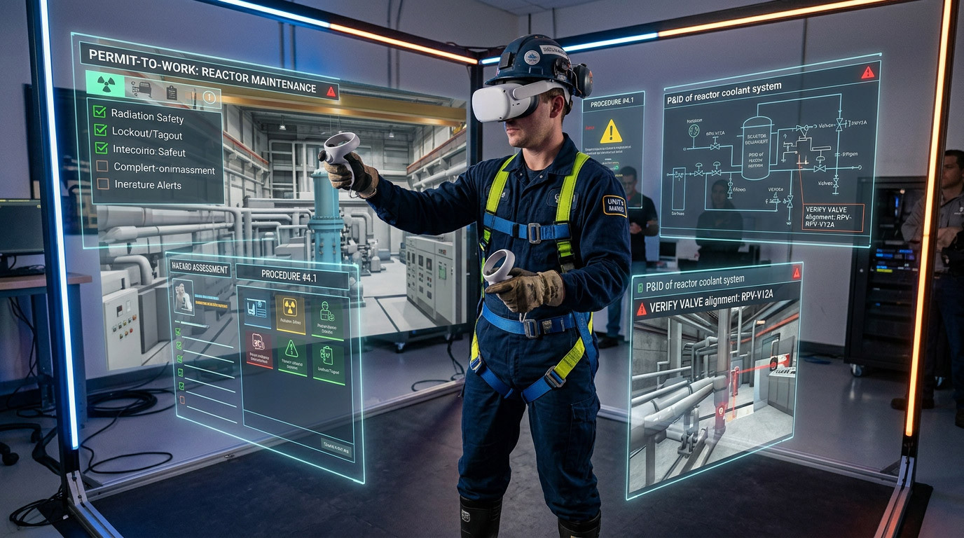 VR Permit-to-Work Training for Nuclear Sites: Making Work Control Procedures Practically Rehearsable