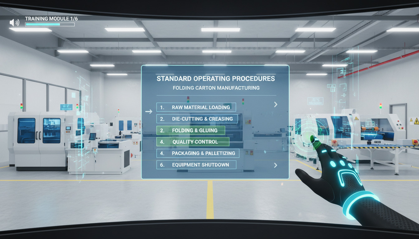 VR SOP Training for Folding Carton Manufacturing