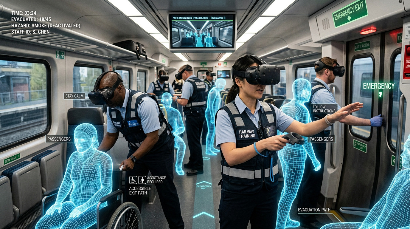 Immersive Training for Train Evacuation and Passenger Safety