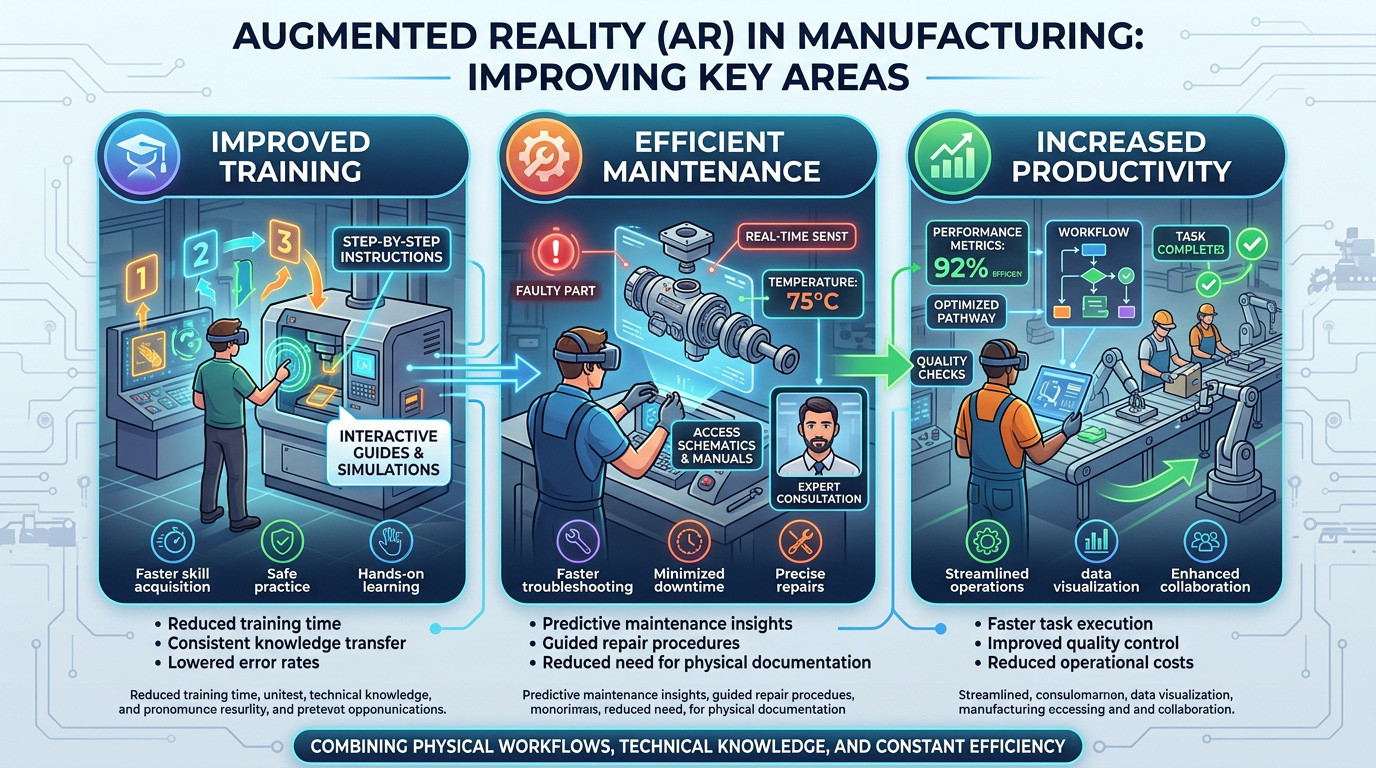 How Augmented Reality Is Helping Manufacturing Improve Training, Maintenance and Productivity