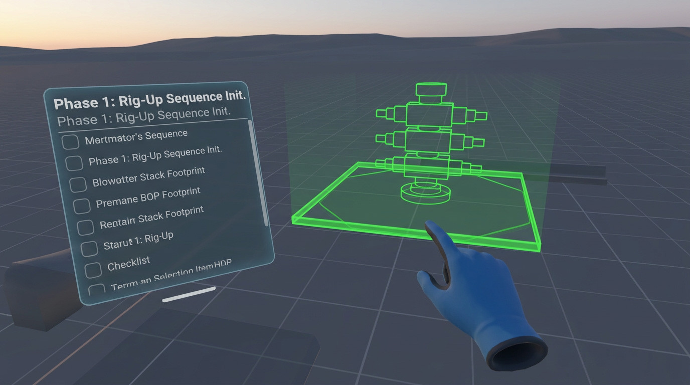 VR SOP Training for Wellsite Rig-Up & Pressure Control