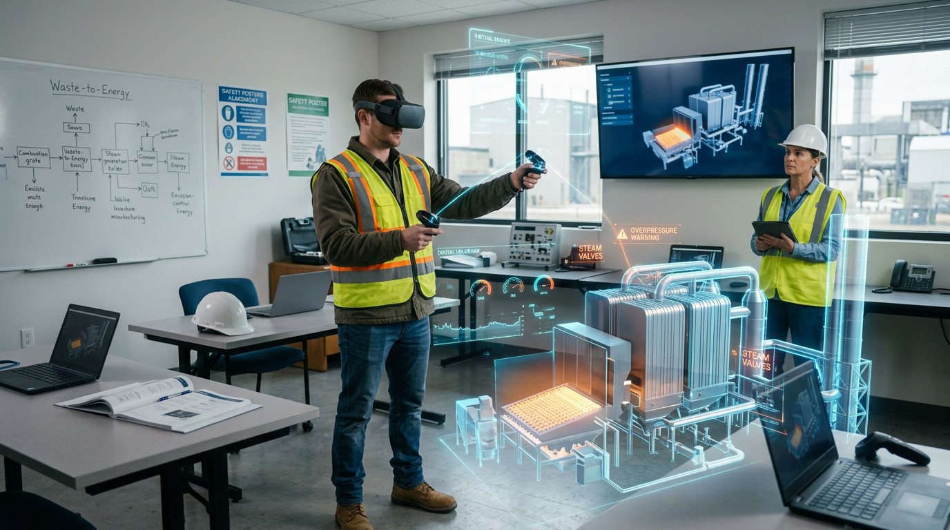 VR and AR Training for Energy-from-Waste Plant Operations