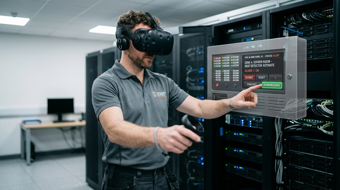 VR Fire Alarm Panel Training: Learning Complex Systems Before Working on Live Sites