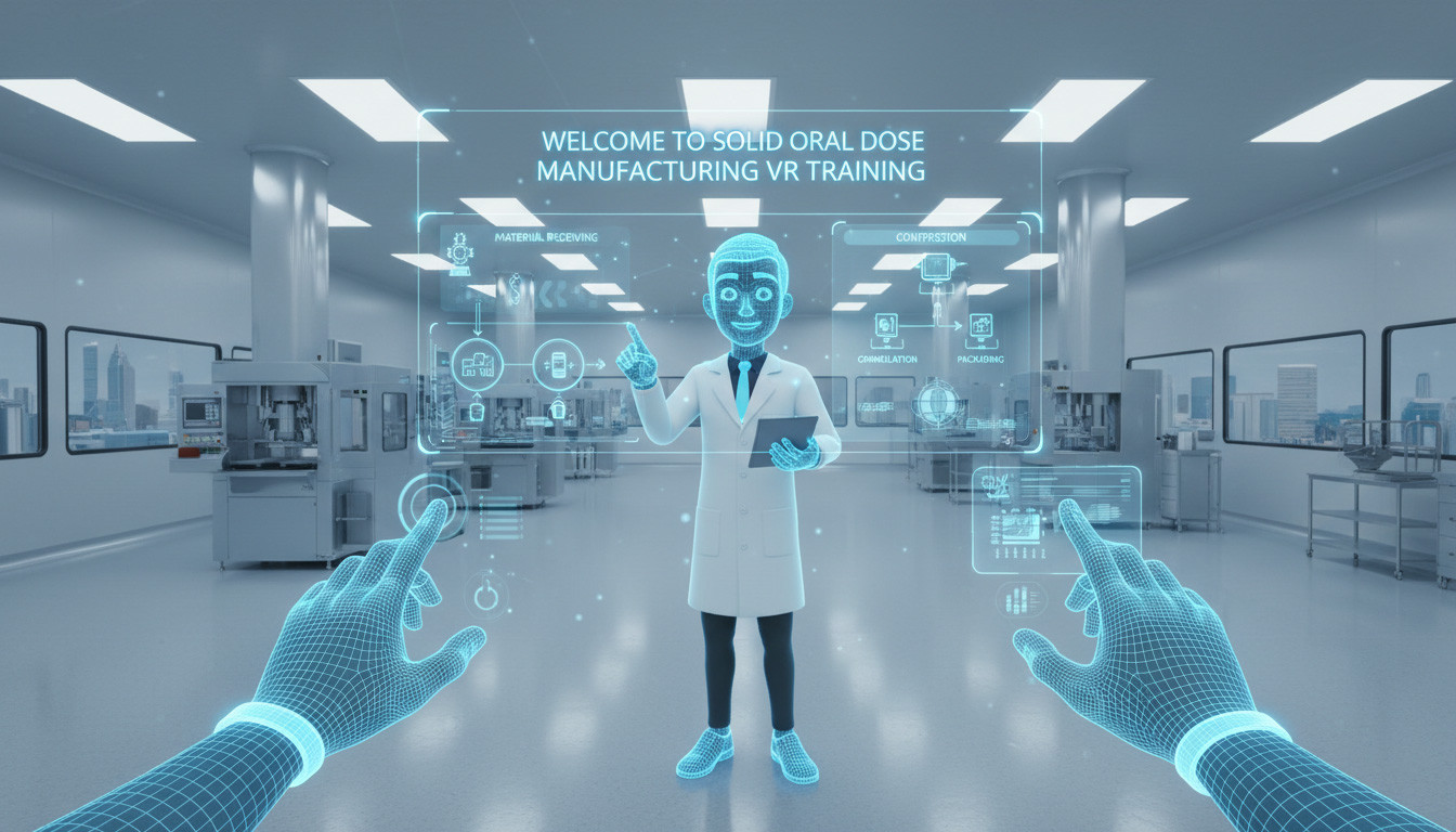 VR SOP Training for Solid Oral Dose Manufacturing